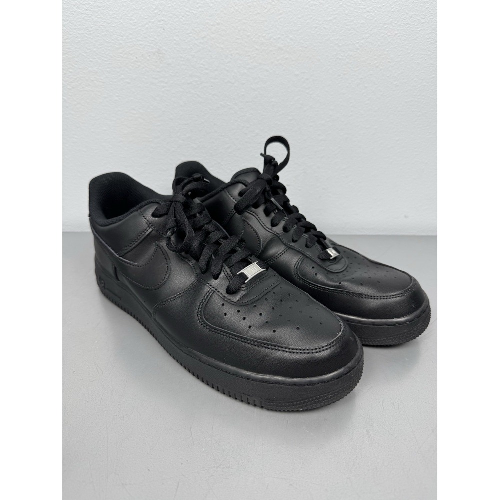 Nike Air Force 1 '07 Low Triple Black Mens Size 11.5 Athletic Shoes CW2288-001